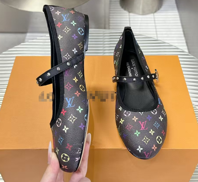 Foreign trade denim slippers color matching sandals one-strap open toe print French style