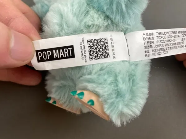 Labubu x Pop Mart Fluffy Bunny Plush Keychain Pastel Multicolor Accessories - 10