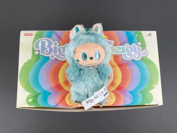 Labubu x Pop Mart Fluffy Bunny Plush Keychain Pastel Multicolor Accessories - 5
