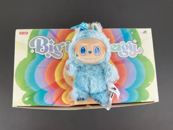 Labubu x Pop Mart Fluffy Bunny Plush Keychain Pastel Multicolor Accessories - 4