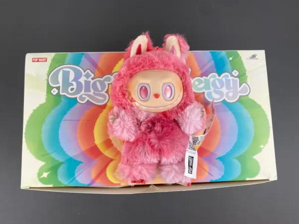 Labubu x Pop Mart Fluffy Bunny Plush Keychain Pastel Multicolor Accessories - 3