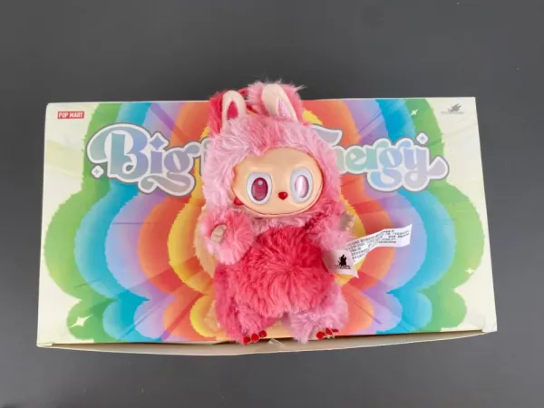 Labubu x Pop Mart Fluffy Bunny Plush Keychain Pastel Multicolor Accessories - 8