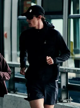 thumbnail for O* Run! Climate Zip Hoodie Men's Zip Running Hoodie Long Sleeve