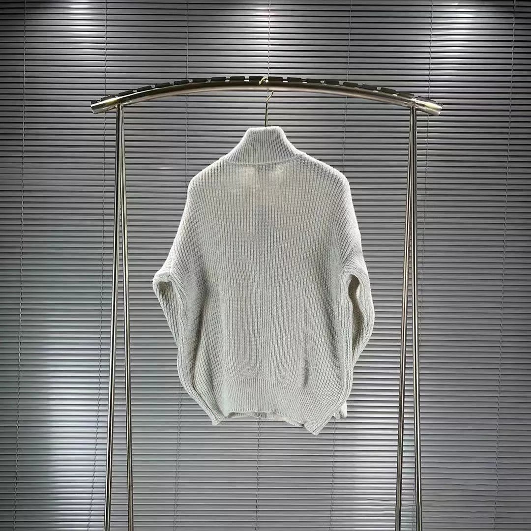 Stone Island Ribbed Zip-Up Sweater Light Gray product detail 15 in Litbuy spreadsheet finds