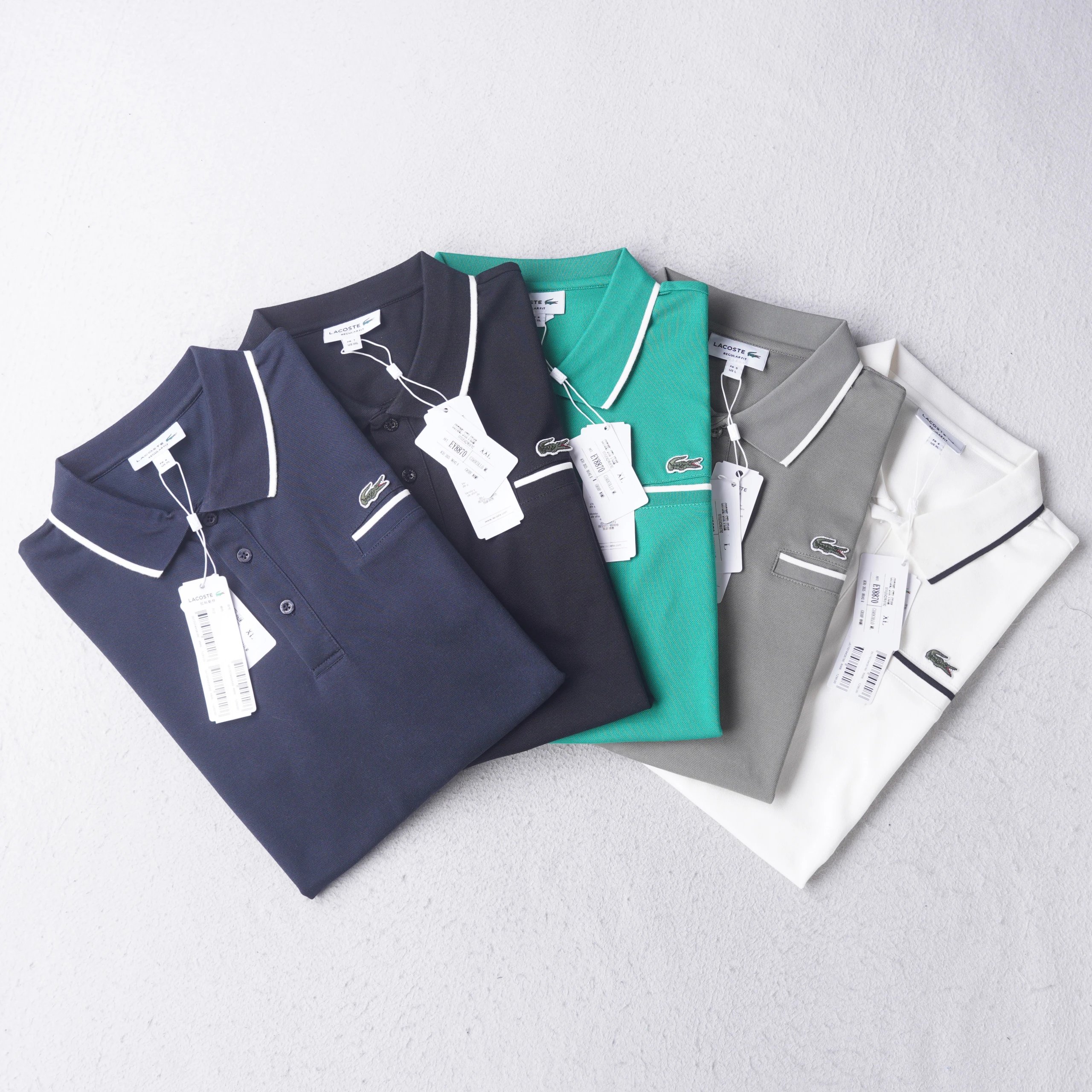 Lac Men's Color Block Pique Polo