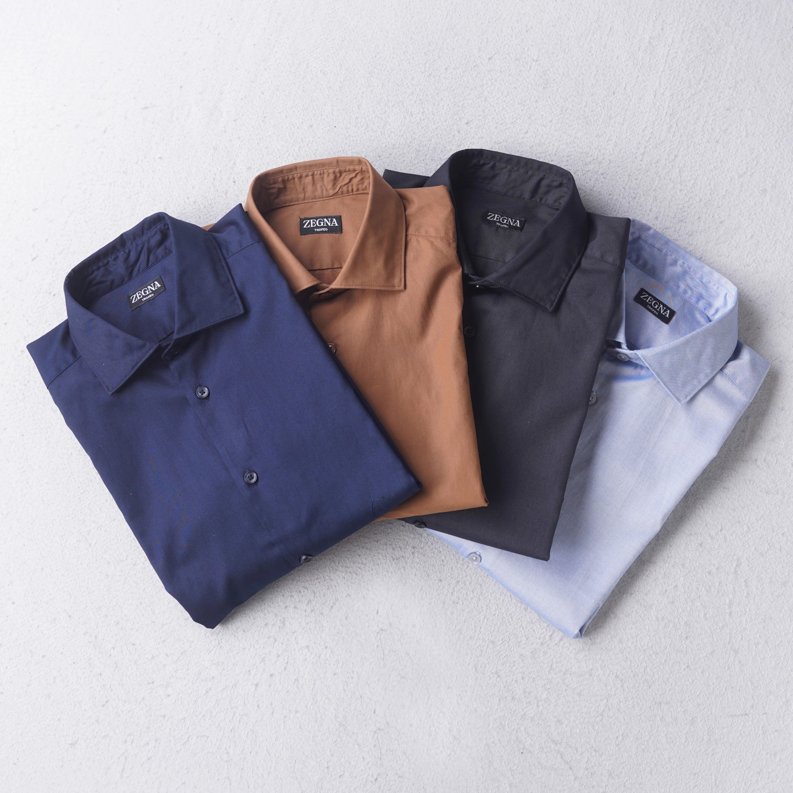 ZZ Men's Business Casual Long Sleeve Shirt 3206-13