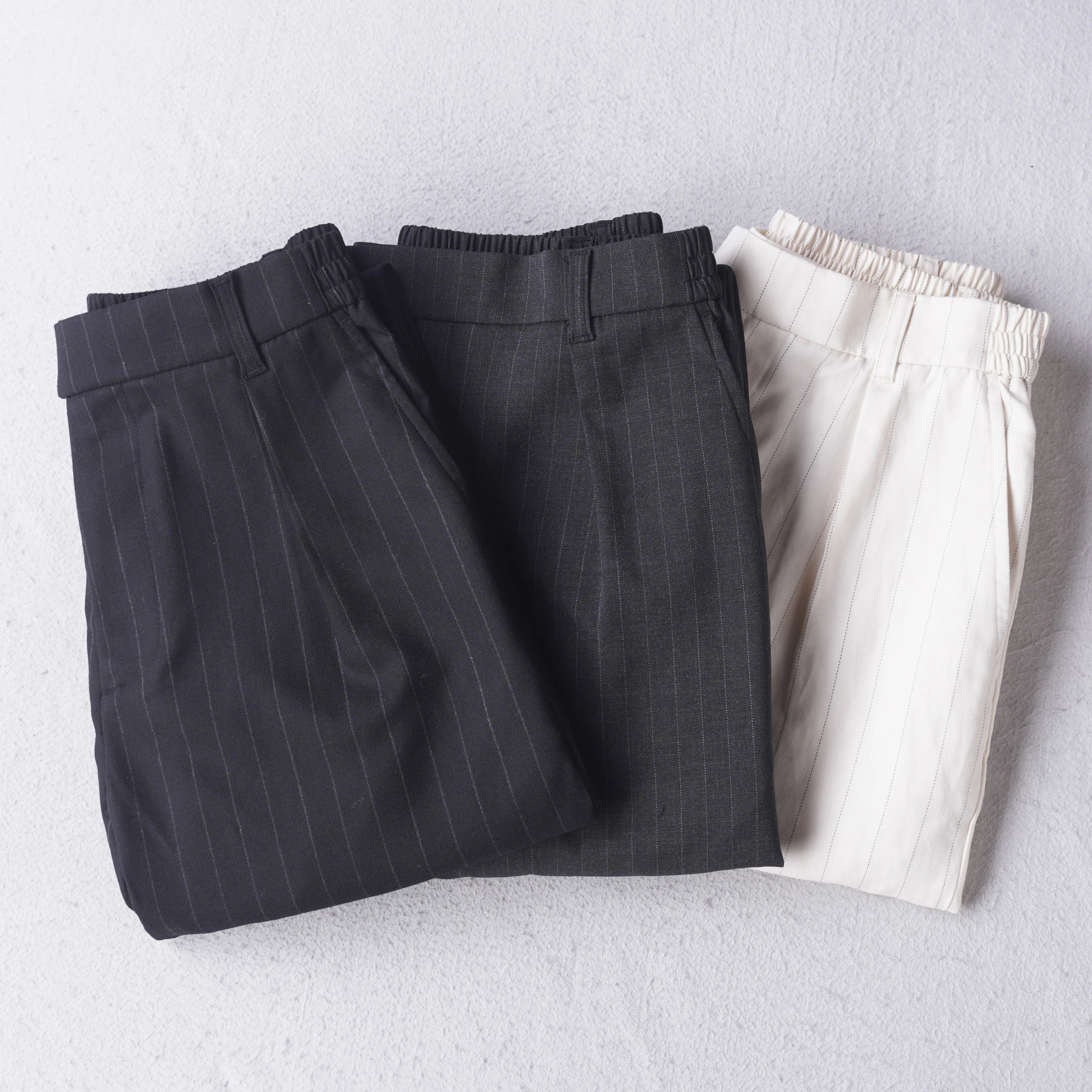 lp Men's Wool Cashmere Striped Trousers