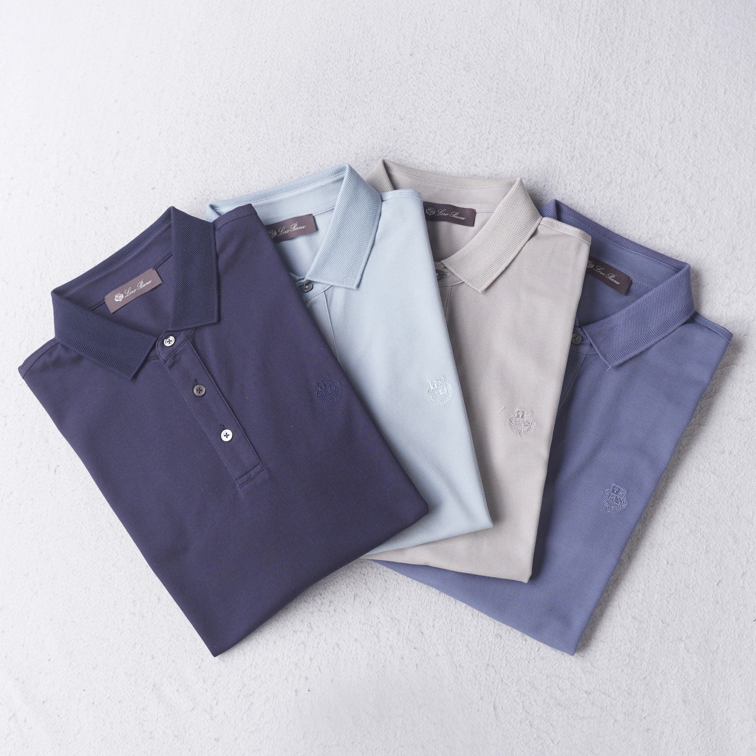 Lro Men's Silk Pique Polo
