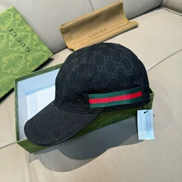 thumbnail for *TOP QUALITY* with original box* side stripe G baseball cap bucket hat casual fashion street trend hat