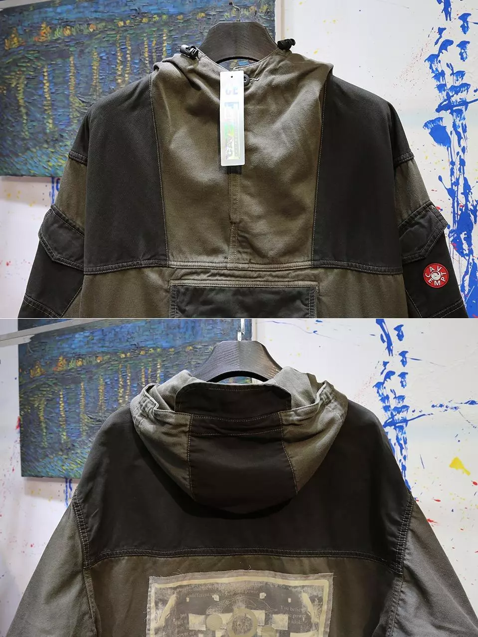 CAV.EMPT 17AW GRK PULLOVER JACKET CE蜡染水洗冲锋衣帽衫夹克一向走前卫潮流路线的CE ，总是能创造出新的潮流设计突破！作为现如今最热的日潮，自然是神一般的存在，作为