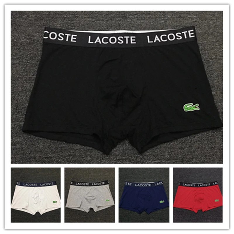 Influencer Men's Boxer Briefs Solid Color Cotton Breathable Teen Underwear 2025 Summer New Arrival Antibacterial Shorts