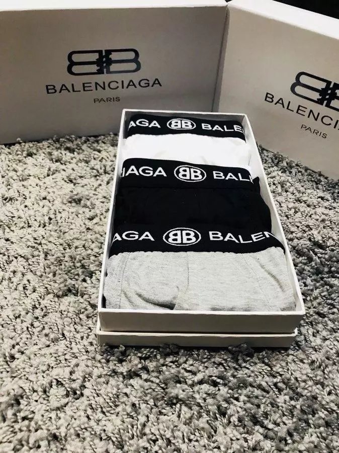 Balenciaga Underwear Logo Waistband Boxer Briefs image 8
