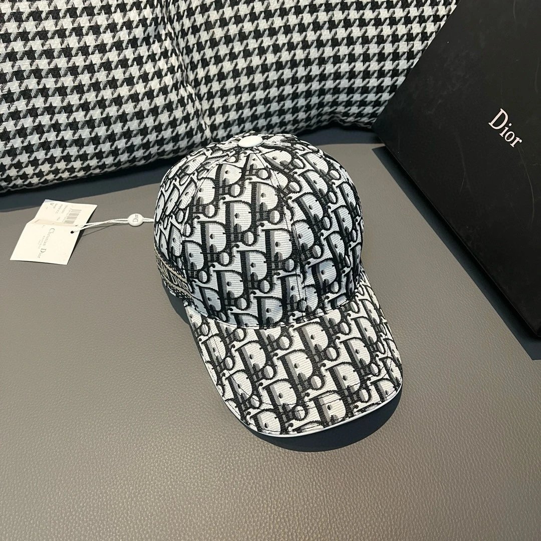 Dior Hats Oblique Logo-Print Baseball Cap image 5