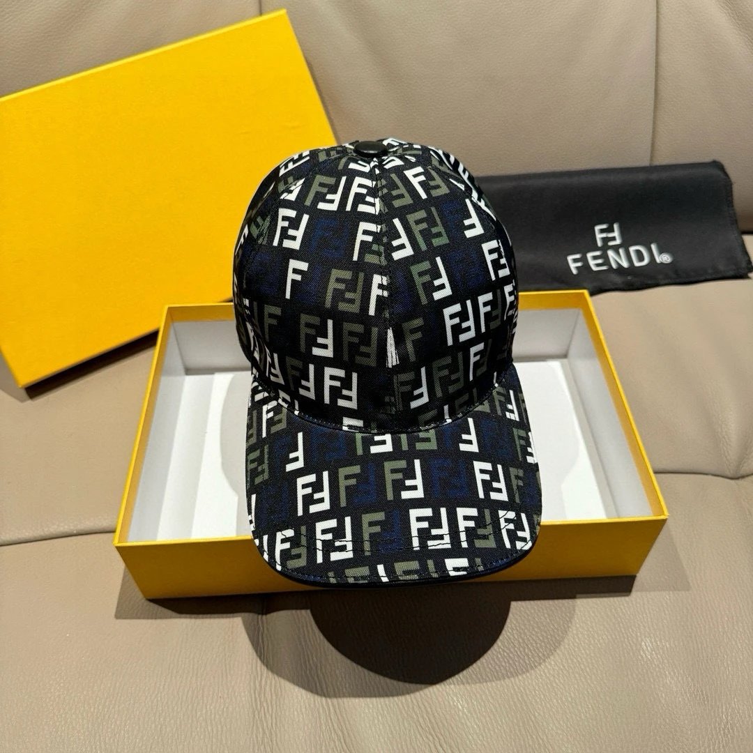 Fendi Hats FF Logo Baseball Cap image 5