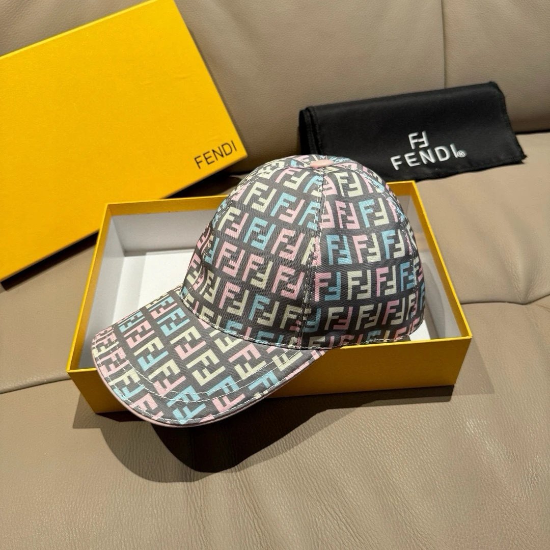 Fendi Hats FF Logo Baseball Cap image 11