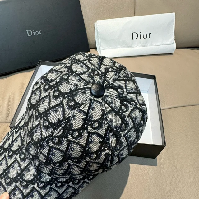 Dior Hats Oblique Logo-Print Baseball Cap product detail image 29