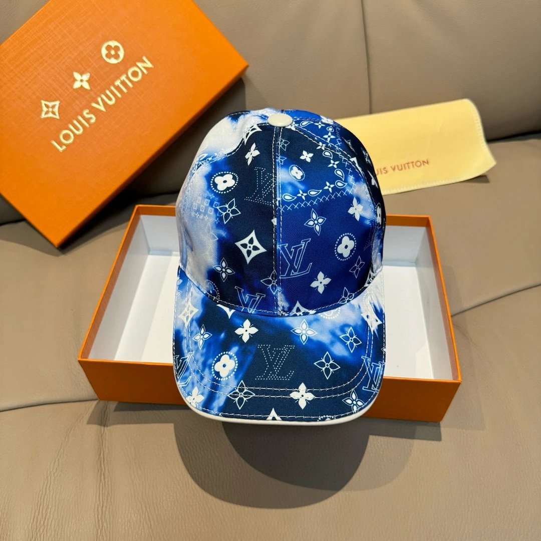 Louis Vuitton Monogram Bandana Cap Blue