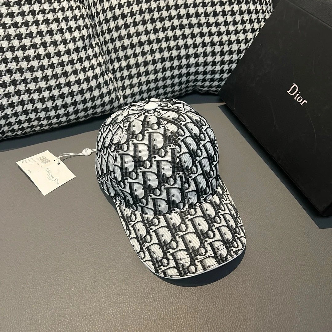 Dior Hats Oblique Logo-Print Baseball Cap image 2