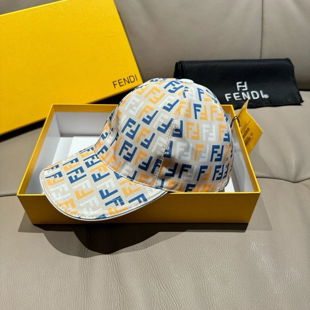 Fendi Hats FF Logo Baseball Cap image 9