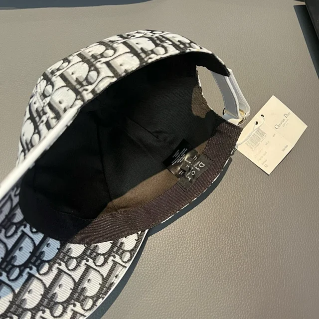Dior Hats Oblique Logo-Print Baseball Cap product detail image 7