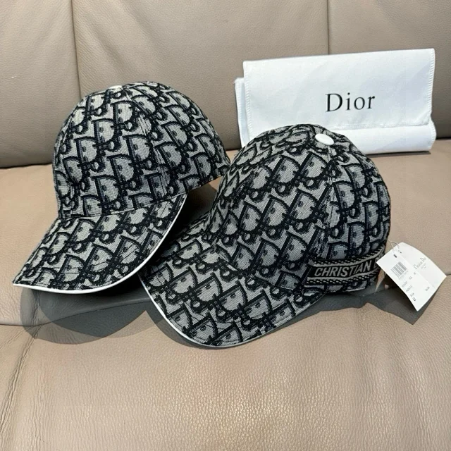 Dior Hats Oblique Logo-Print Baseball Cap product detail image 25