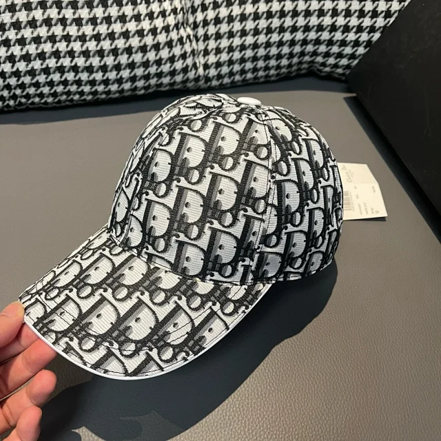 Dior Hats Oblique Logo-Print Baseball Cap product detail image 5