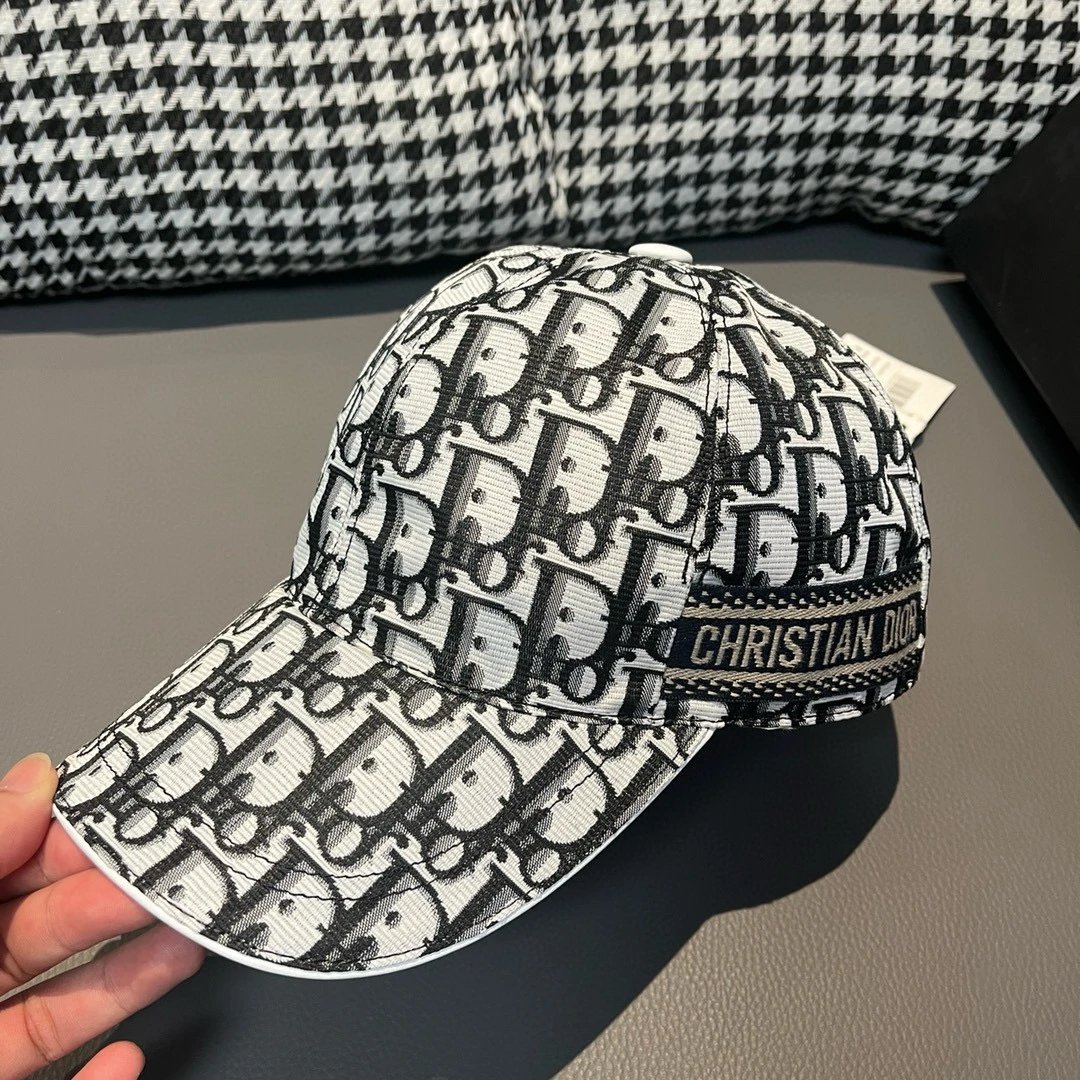 Dior Hats Oblique Logo-Print Baseball Cap image 7