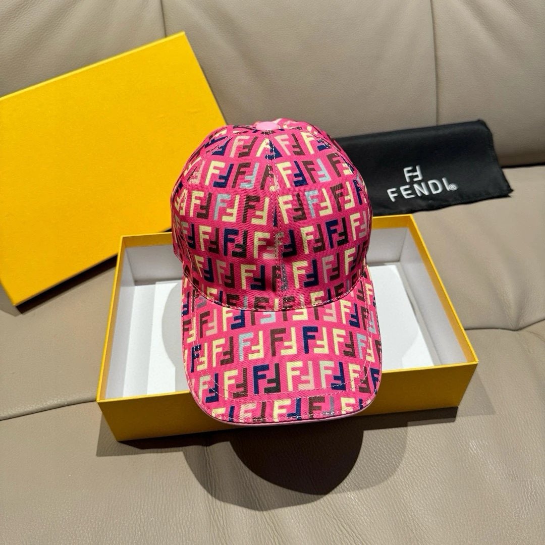 Fendi Hats FF Logo Baseball Cap image 7