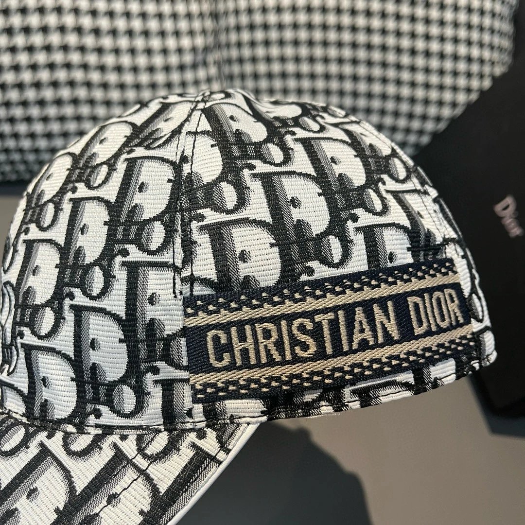 Dior Hats Oblique Logo-Print Baseball Cap image 8