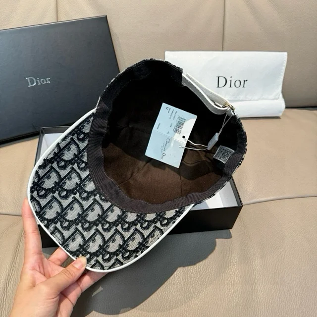 Dior Hats Oblique Logo-Print Baseball Cap product detail image 23