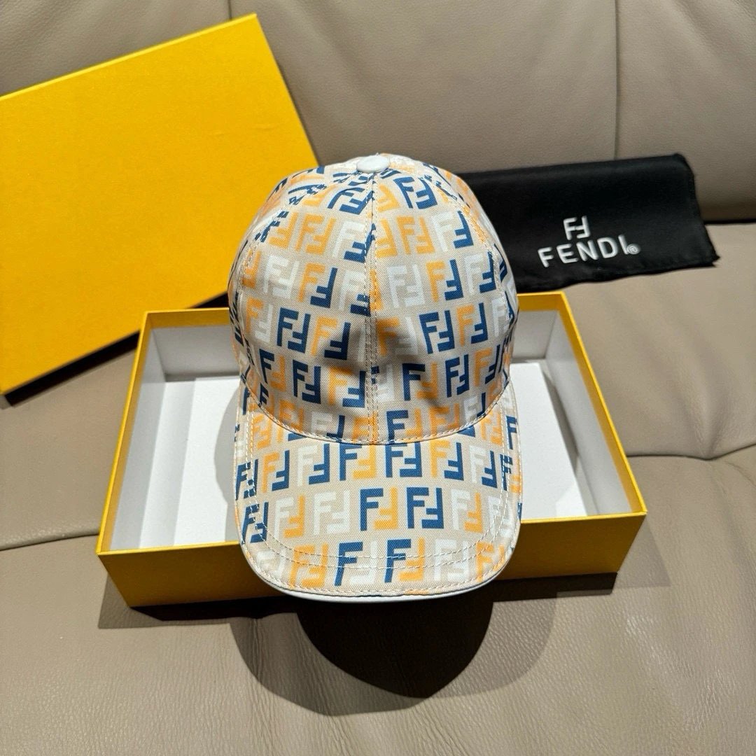 Fendi Hats FF Logo Baseball Cap image 8