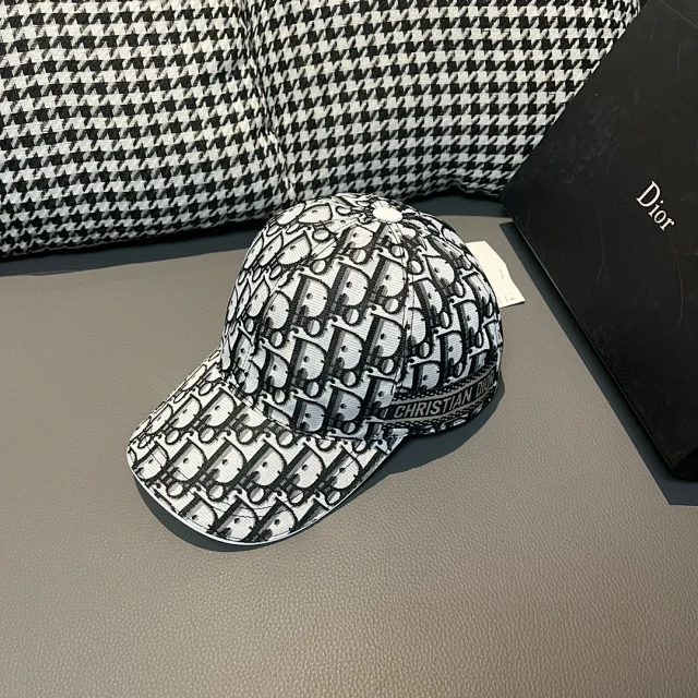 Dior Hats Oblique Logo-Print Baseball Cap product detail image 11