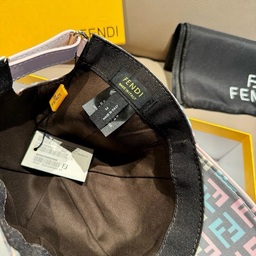 Fendi Hats FF Logo Baseball Cap image 13