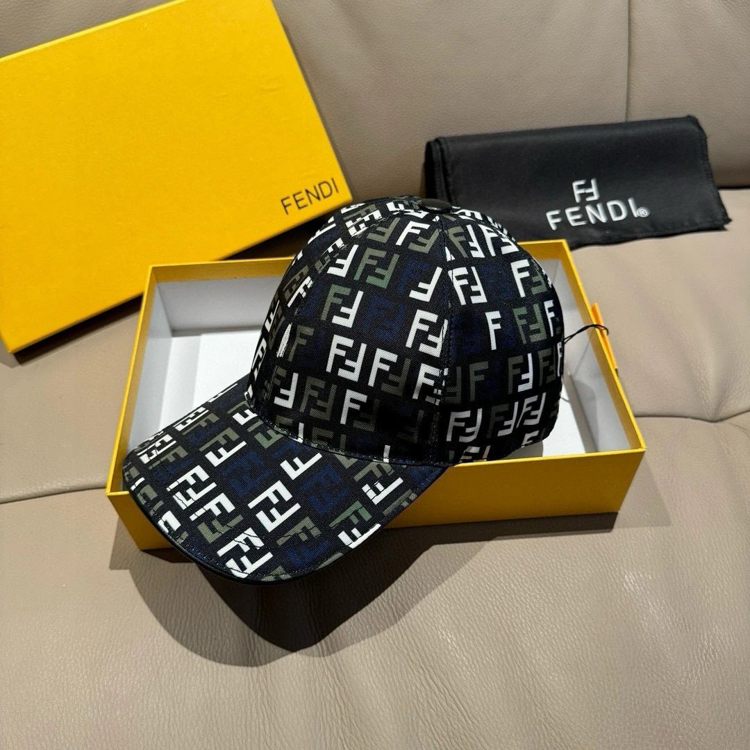 Fendi Hats FF Logo Baseball Cap image 6