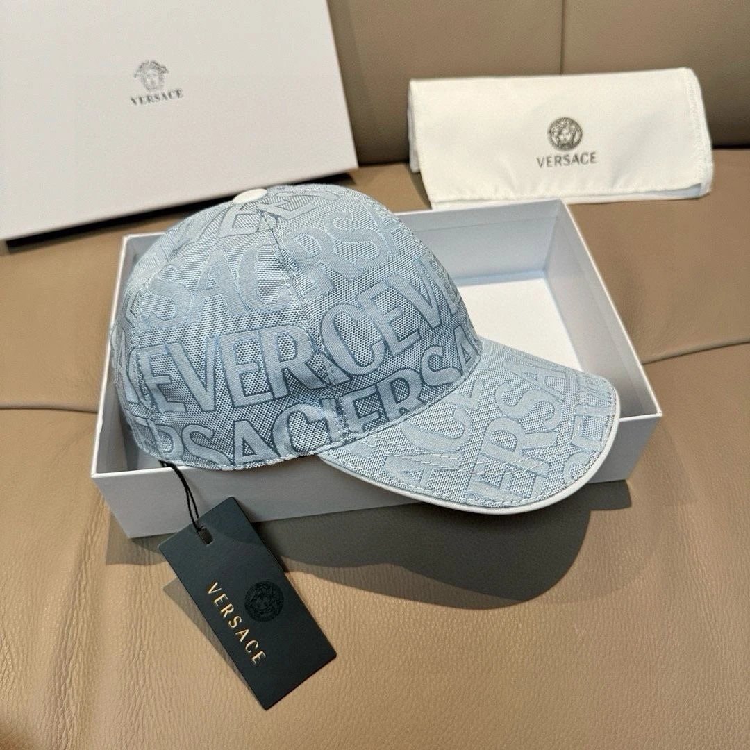 Versace Hats Allover Logo Baseball Cap image 8