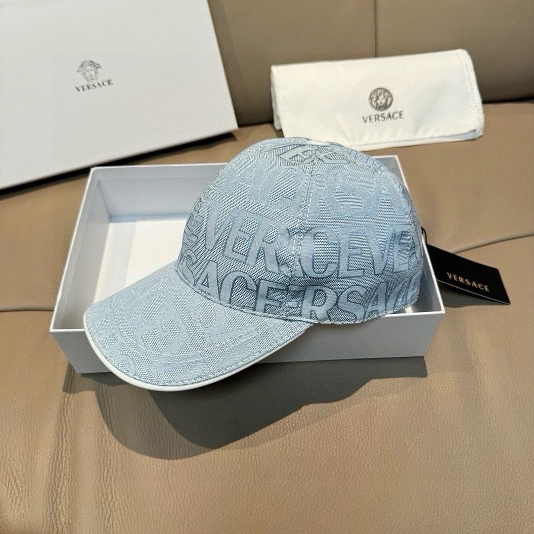 Versace Hats Allover Logo Baseball Cap image 14