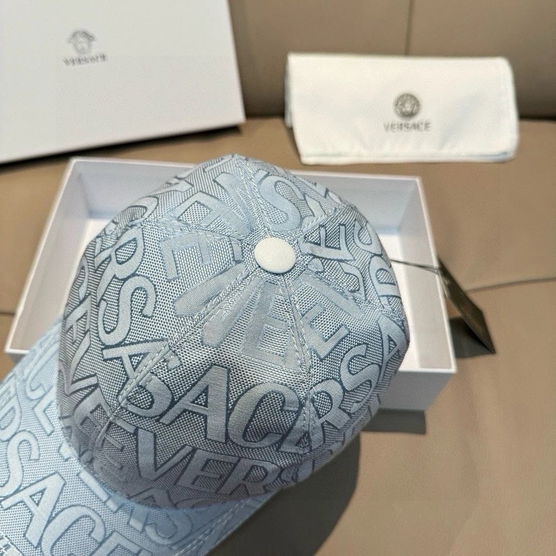 Versace Hats Allover Logo Baseball Cap image 9