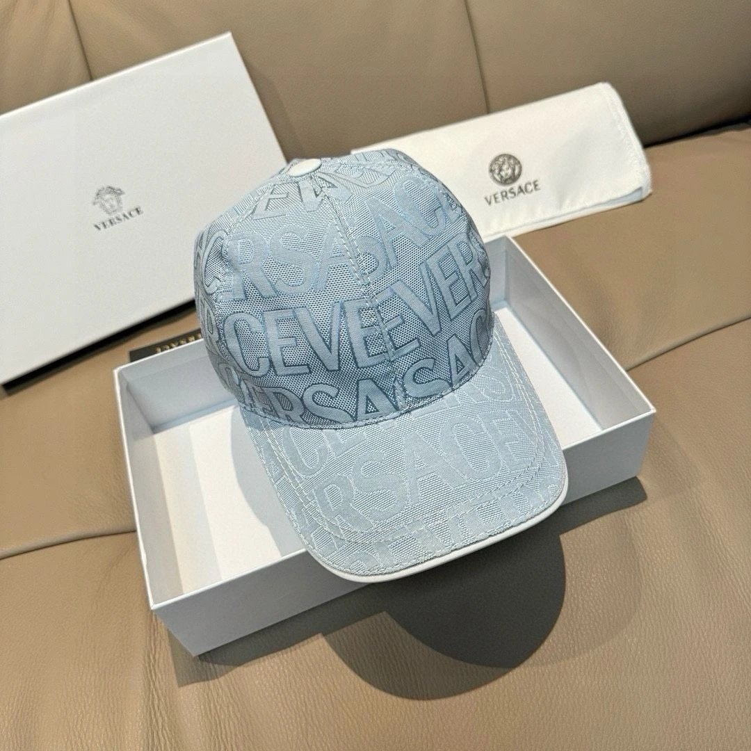 Versace Hats Allover Logo Baseball Cap image 6