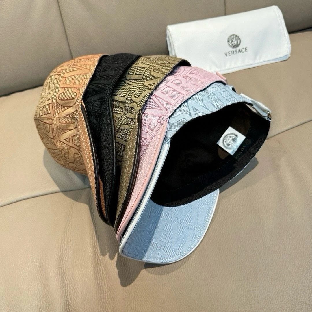 Versace Hats Allover Logo Baseball Cap image 13
