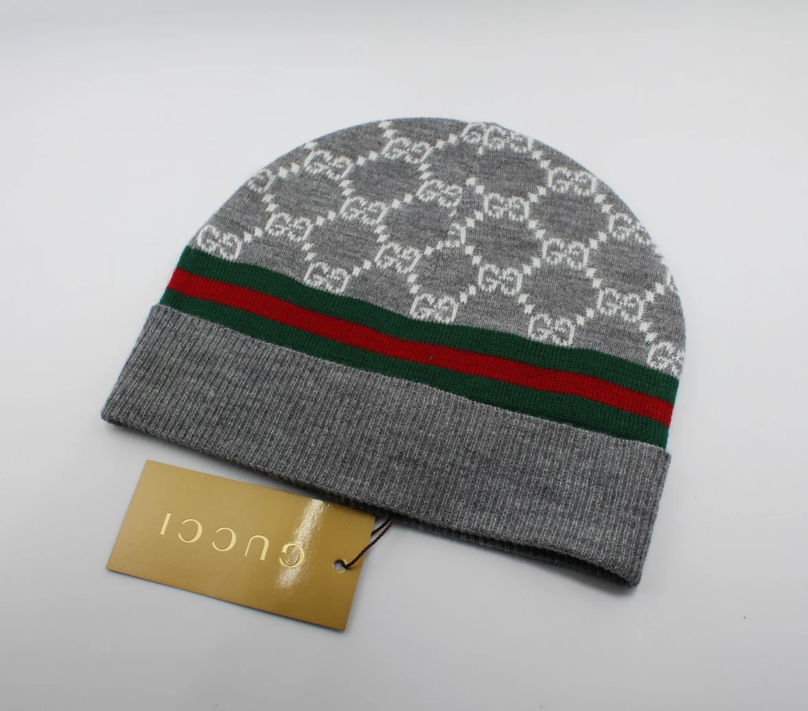 Gucci Grey Knit Beanie