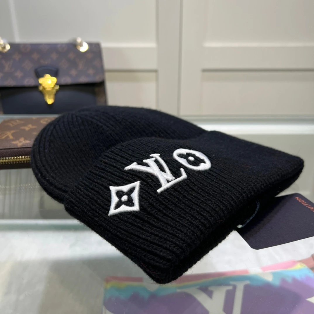 Louis Vuitton Hats Rib-knit beanie with embroidered LV Monogram image 6