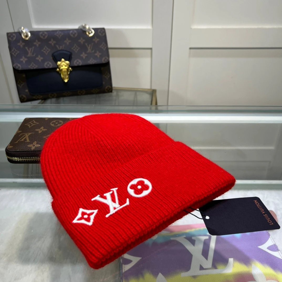 Louis Vuitton Hats Rib-knit beanie with embroidered LV Monogram image 12