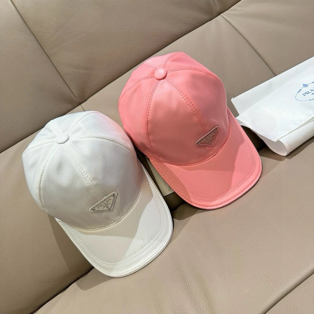 Prada Hats Triangle Plaque Nylon Baseball Cap image 9