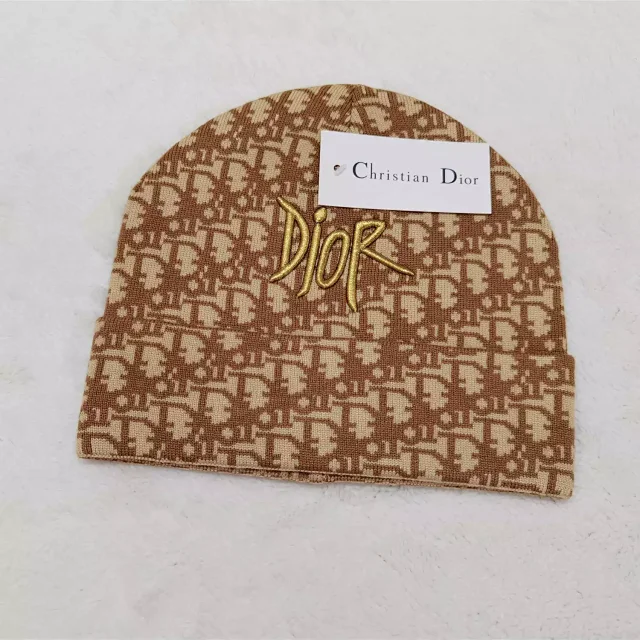 Dior Hats Oblique Logo Knit Beanie product detail image 9