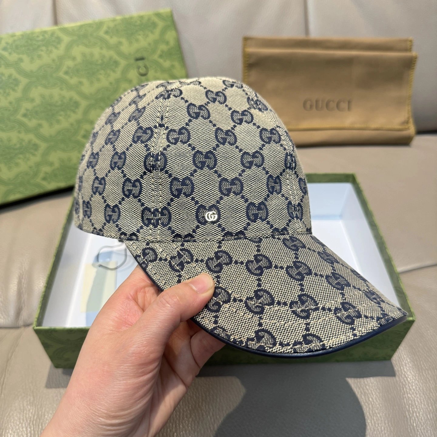 Gucci Hats GG monogram baseball cap image 8