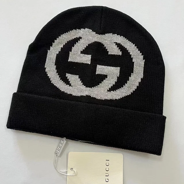 Gucci Hats knit beanie with Interlocking G motif product detail image 6