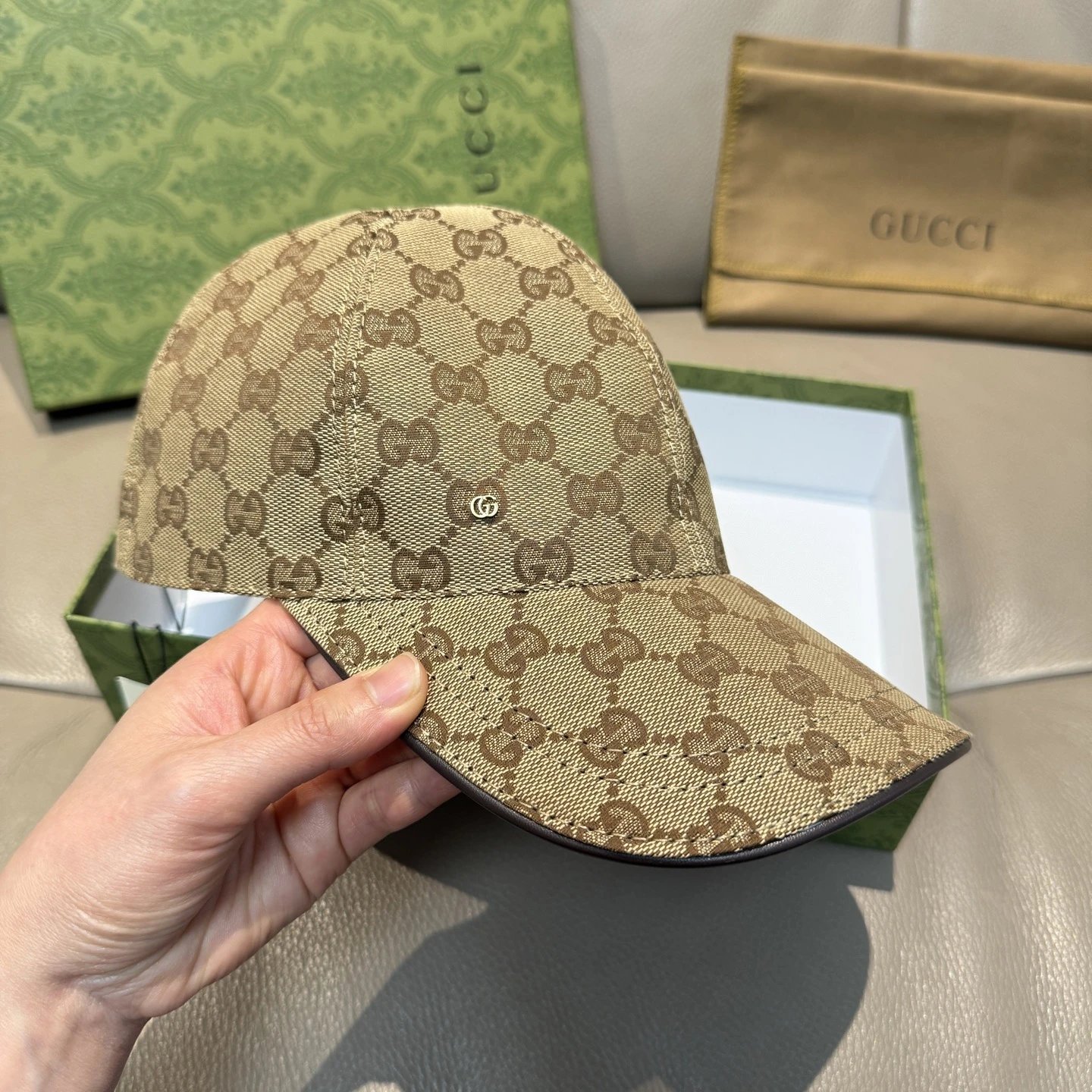 Gucci Hats GG monogram baseball cap image 12