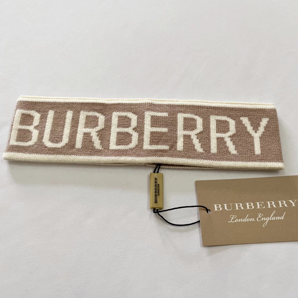 Burberry Logo Headband Beige