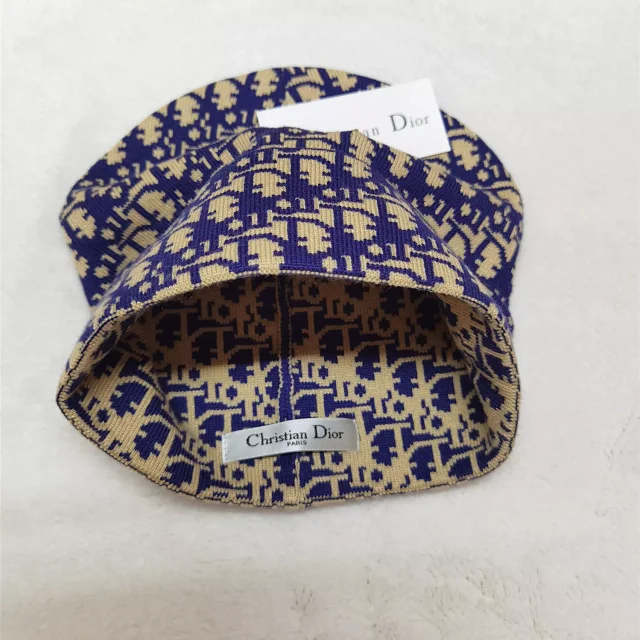 Dior Hats Oblique Logo Knit Beanie product detail image 12