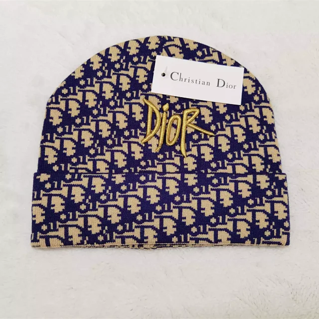 Dior Hats Oblique Logo Knit Beanie product detail image 7